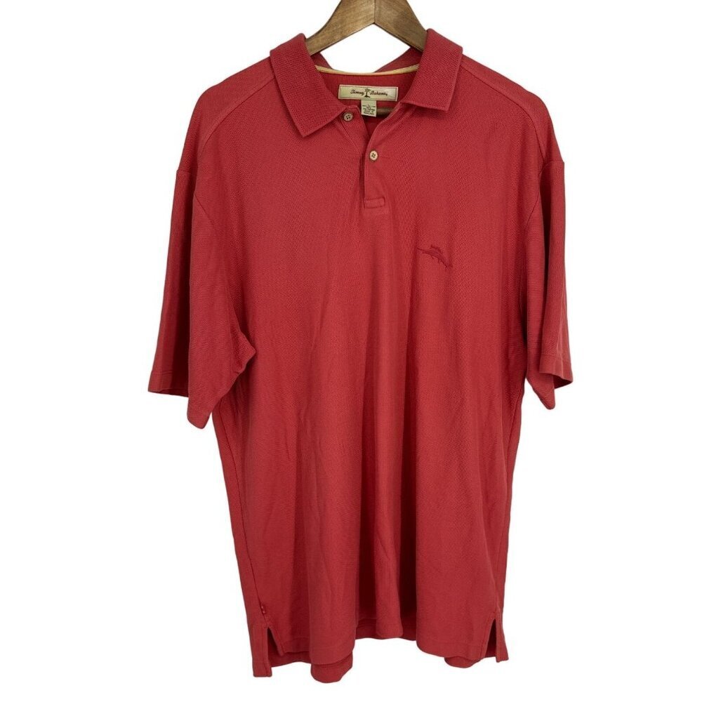 Tommy Bahama Men's Short Sleeve Polo Shirt Size L